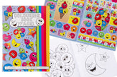 Kleurboek Smiley met Stickers 28cm